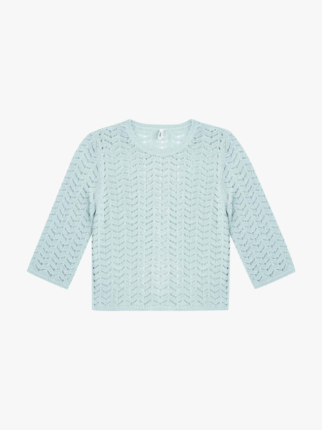 Camisola de Malha com Manga 3/4