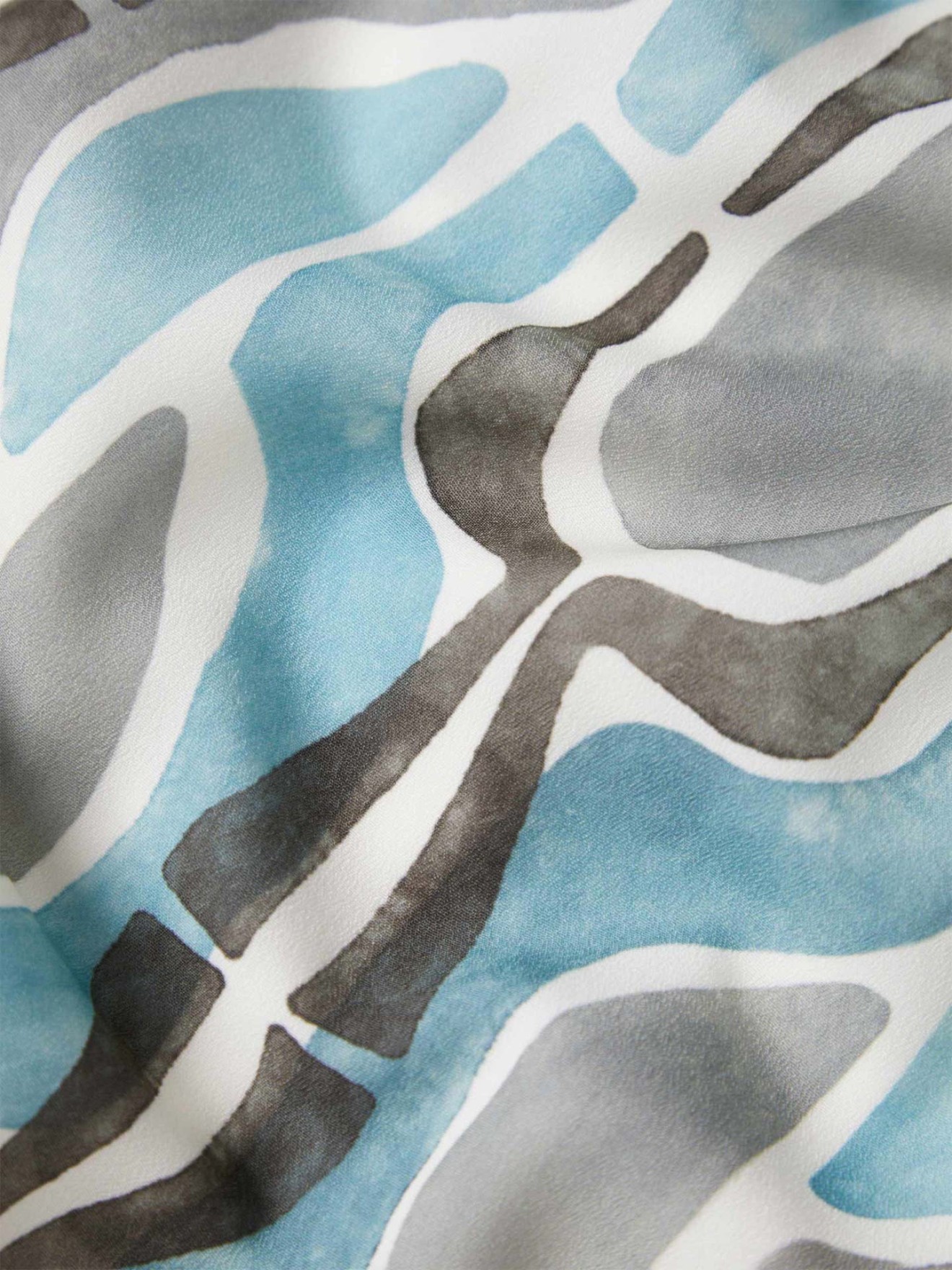 Blusa Flu�da com Estampado