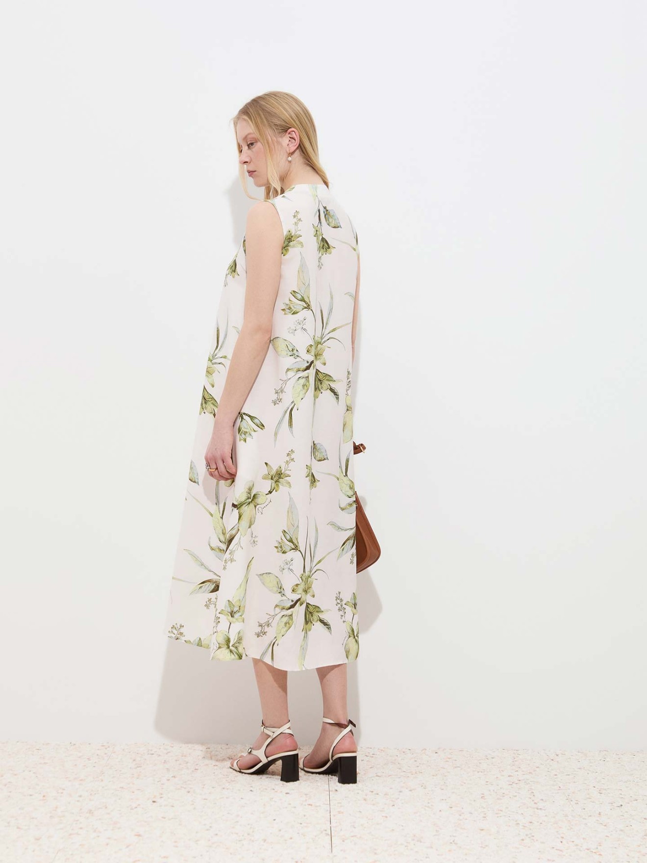 Vestido Midi com Padrão