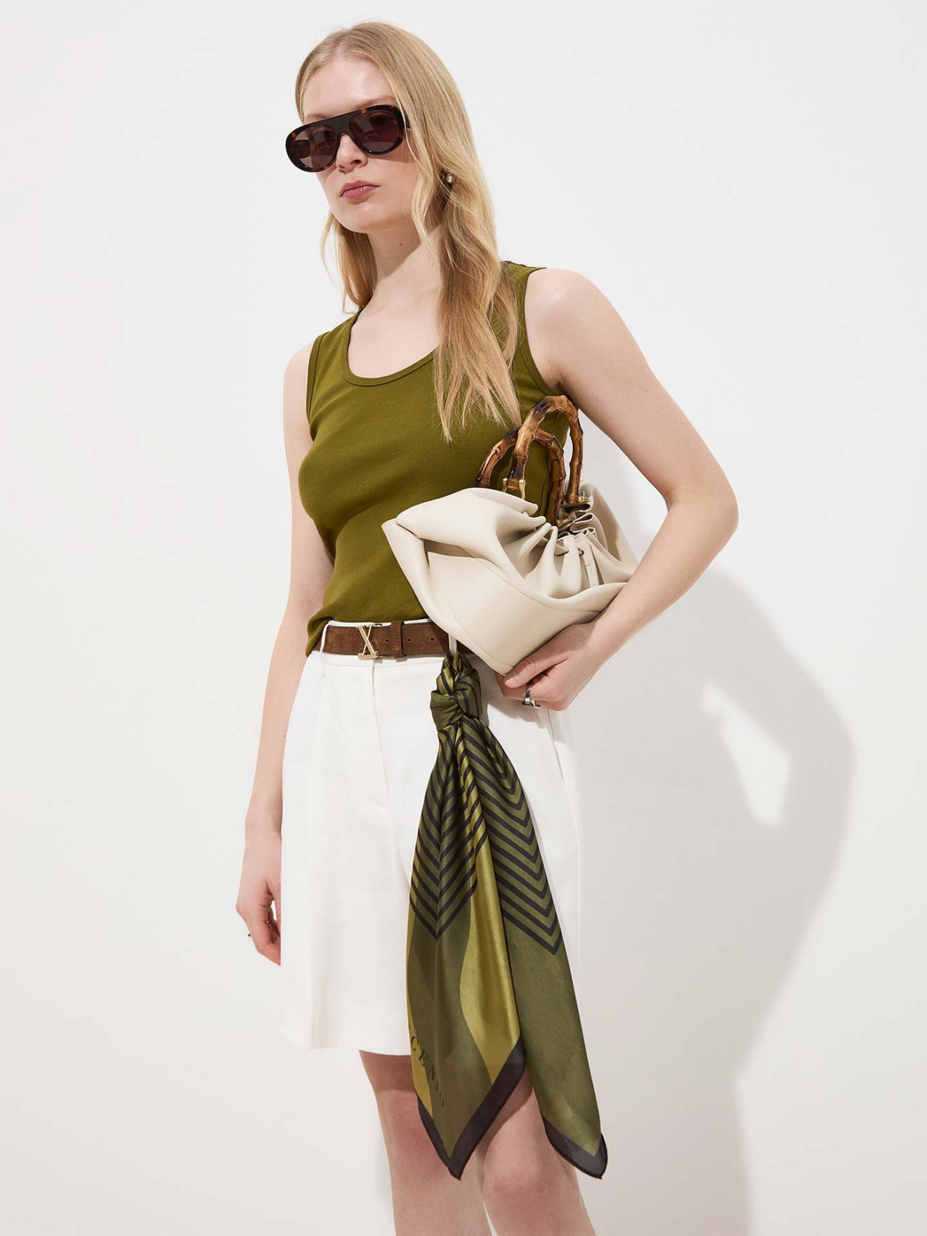 Len�o Quadrado com Estampado