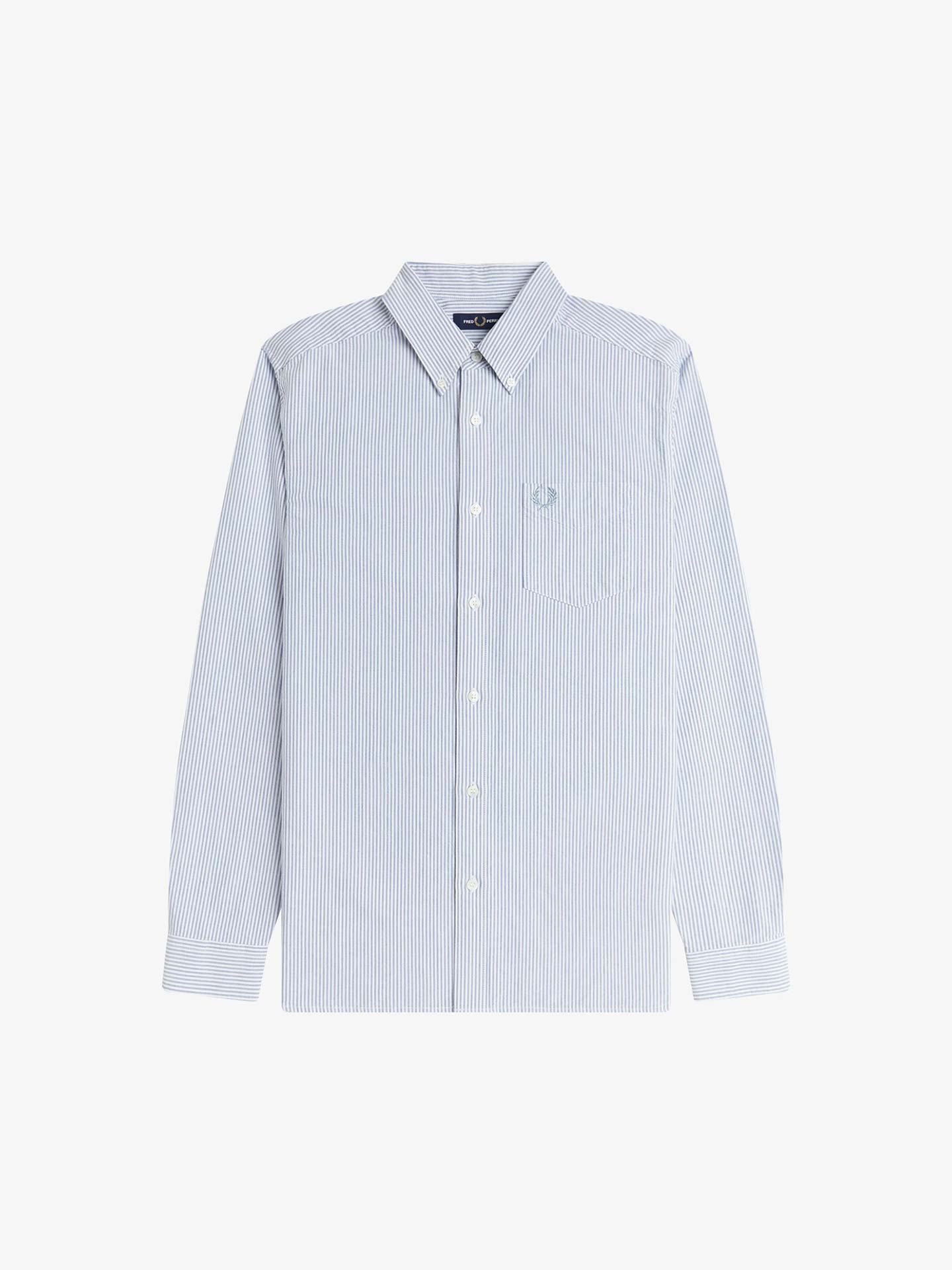 Camisa Oxford às Riscas M1768