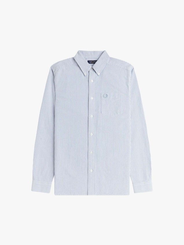 Camisa Oxford às Riscas M1768