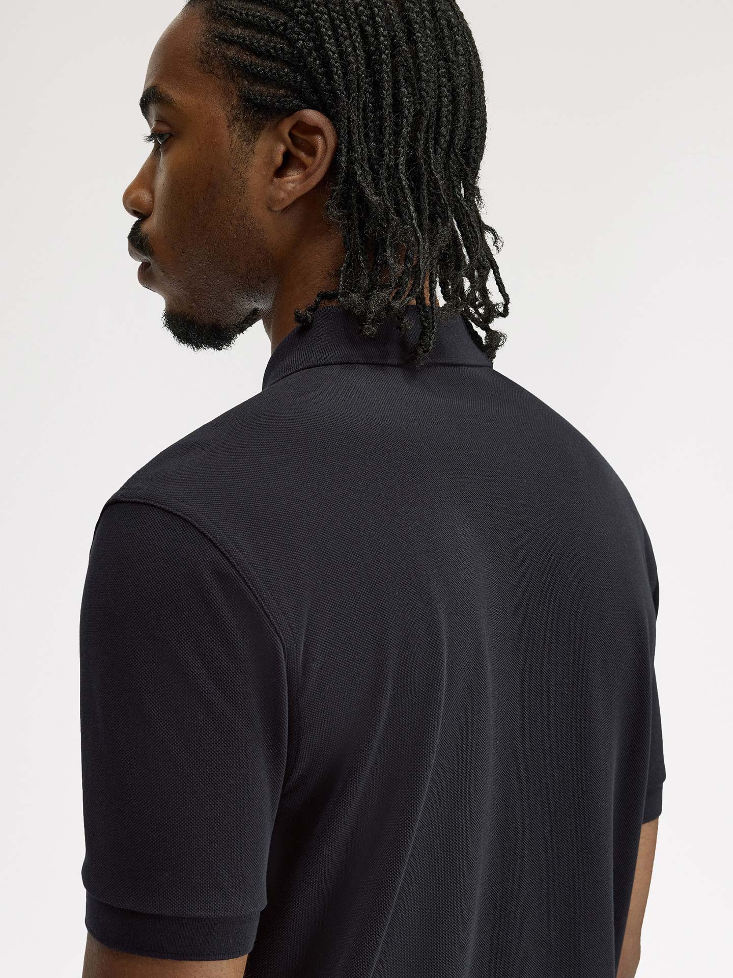 Polo Piqué com Riscas e Meio Fecho M2420