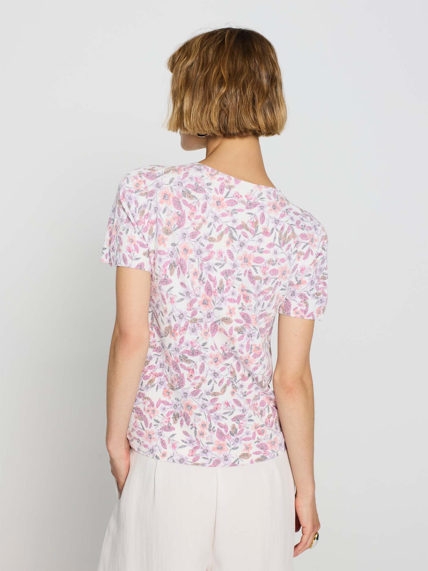 T-shirt de Malha Estampada