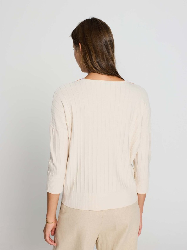 Camisola de Malha Canelada