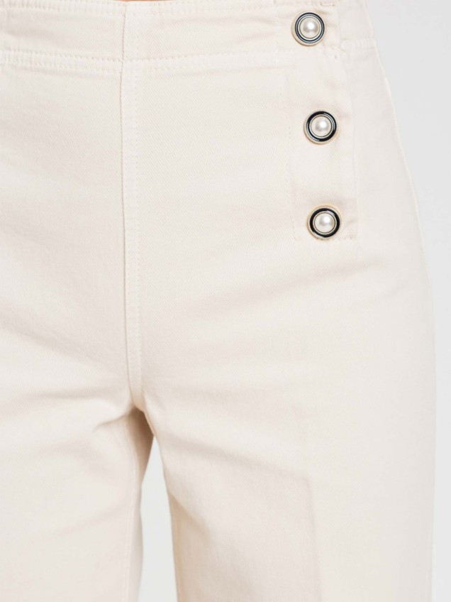 Calças de Cintura Subida