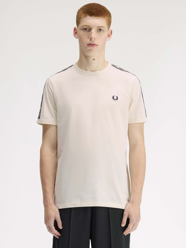 T-shirt Ringer com Fita Contrastante M4613