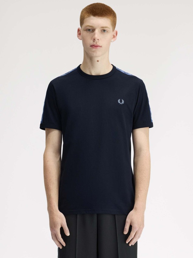 T-shirt Ringer com Fita Contrastante M4613