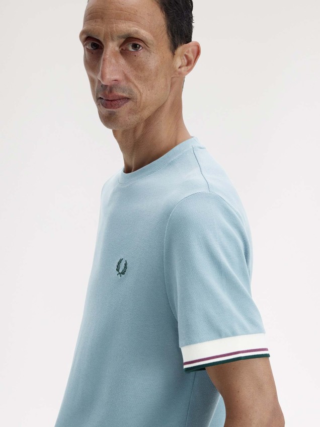 T-shirt com Punhos de Faixa Dupla M2396