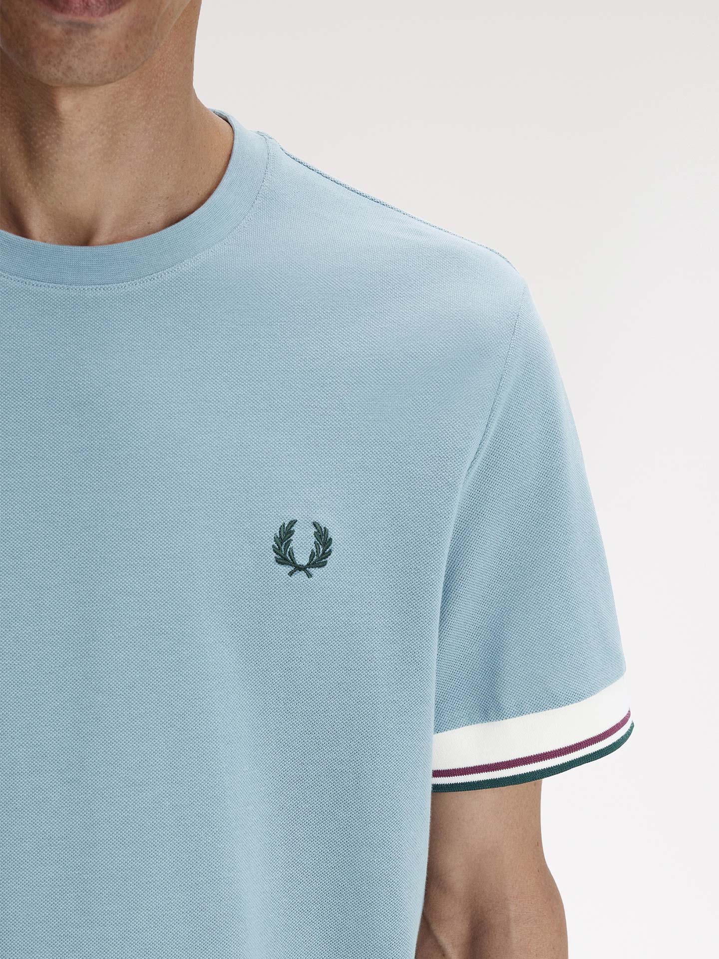 T-shirt com Punhos de Faixa Dupla M2396