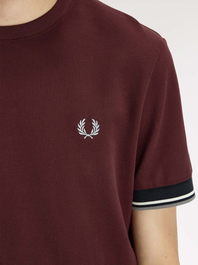 T-shirt com Punhos de Faixa Dupla M2396