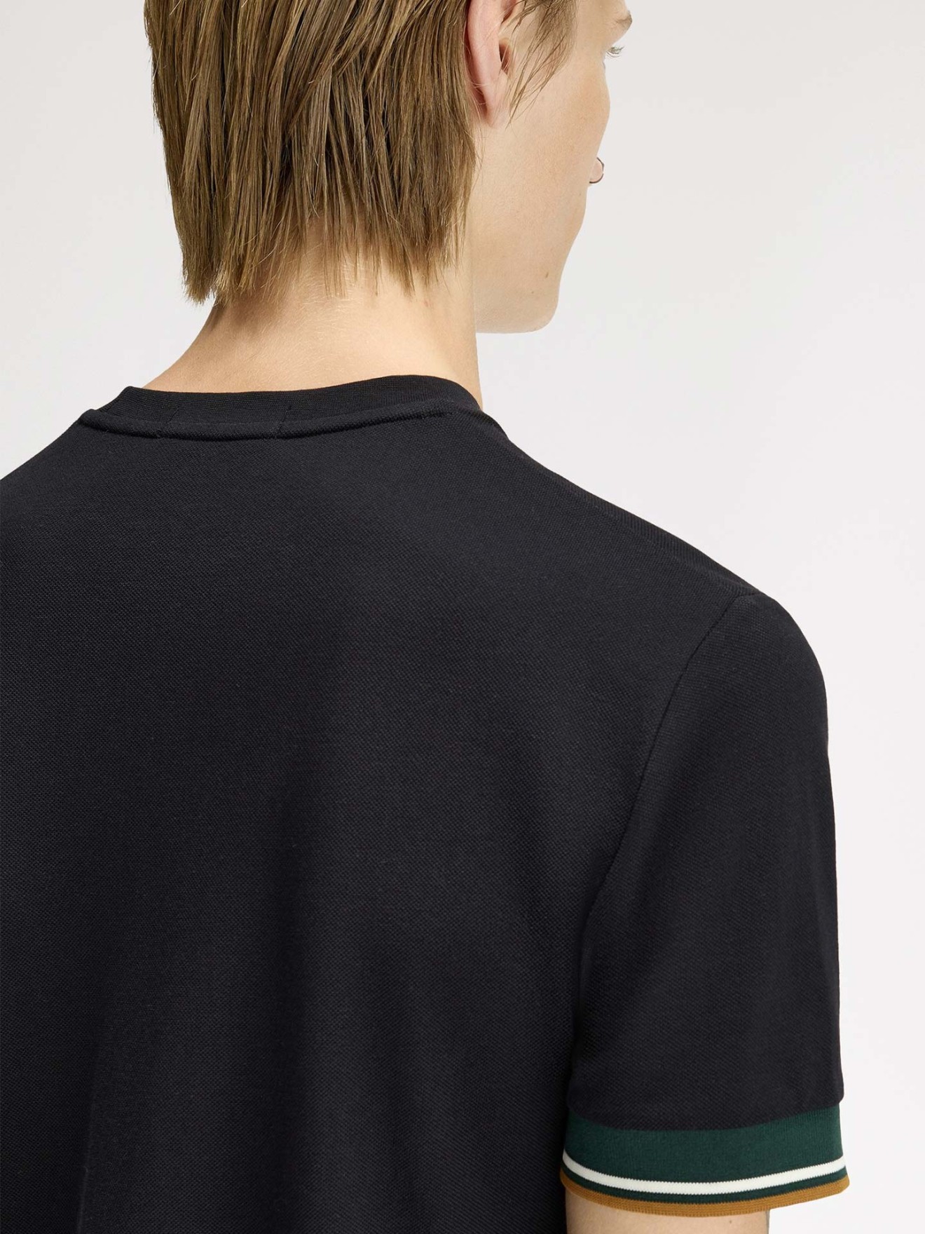 T-shirt com Punhos de Faixa Dupla M2396