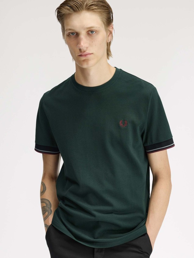 T-shirt com Punhos de Faixa Dupla M2396