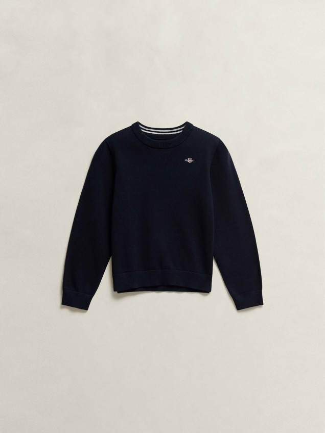 Camisola de Malha com Logo Bordado