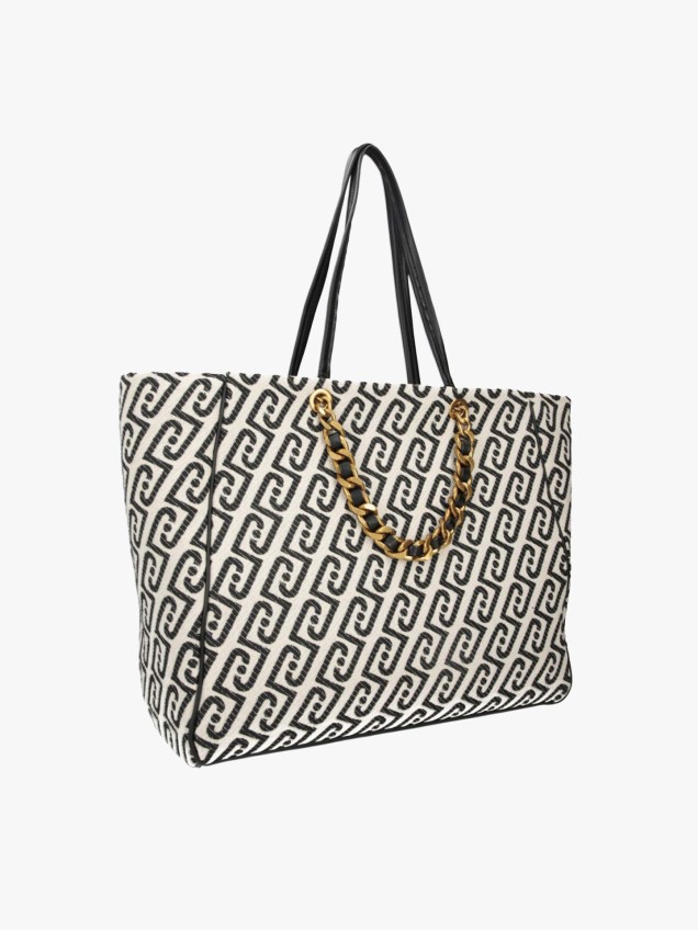 Mala Shopper com Padrão Monograma