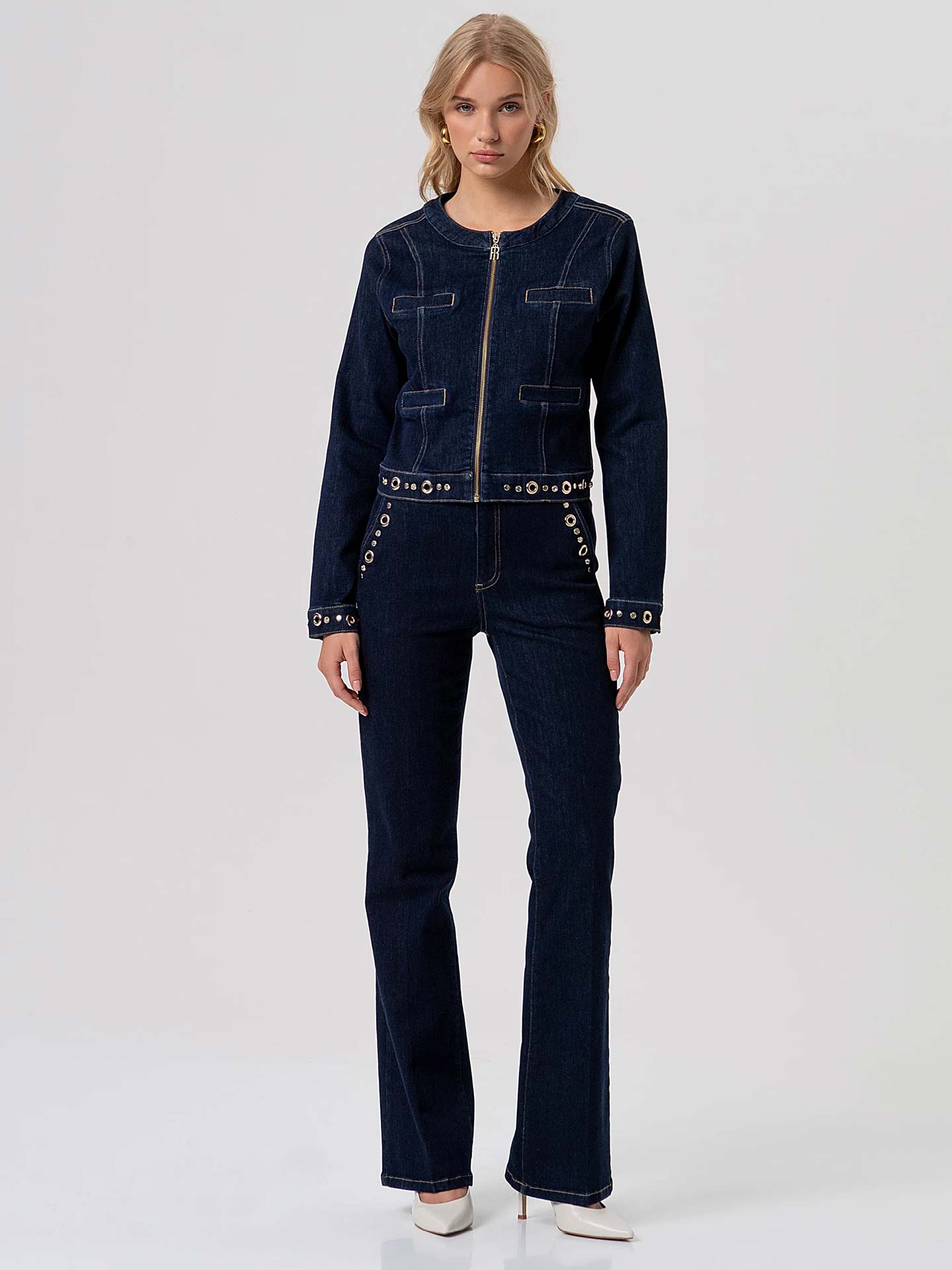 Calças de Ganga Flared