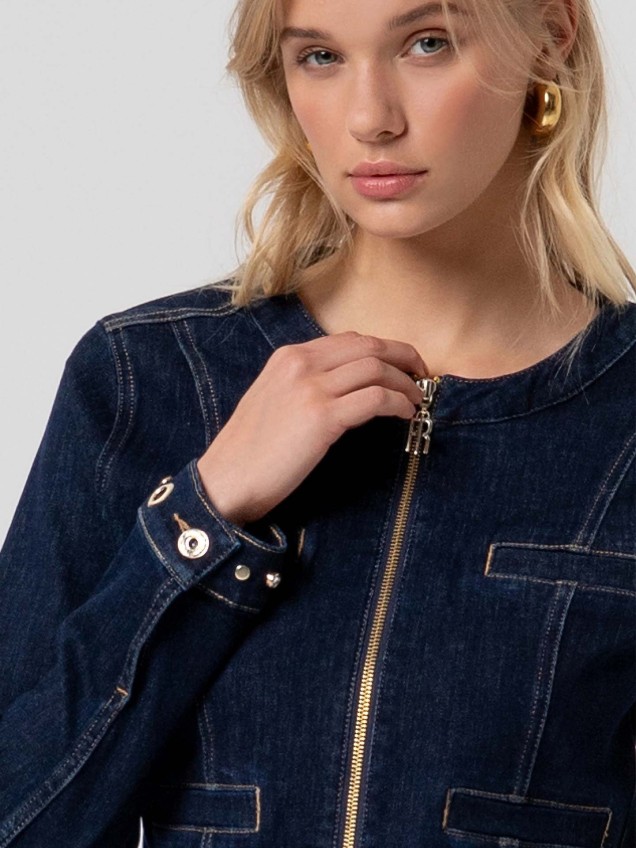 Blusão de Ganga com Ilhós Metálicos