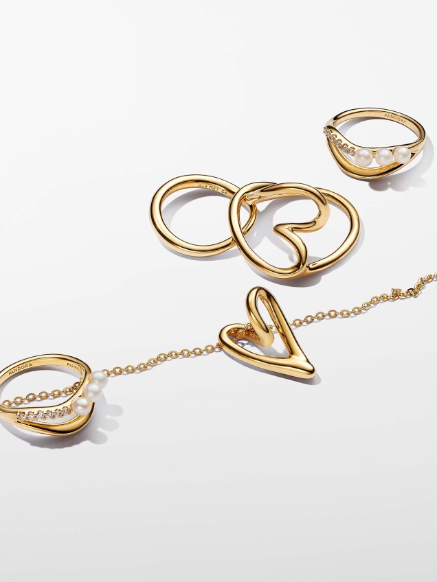 Anel com Coração Orgânico