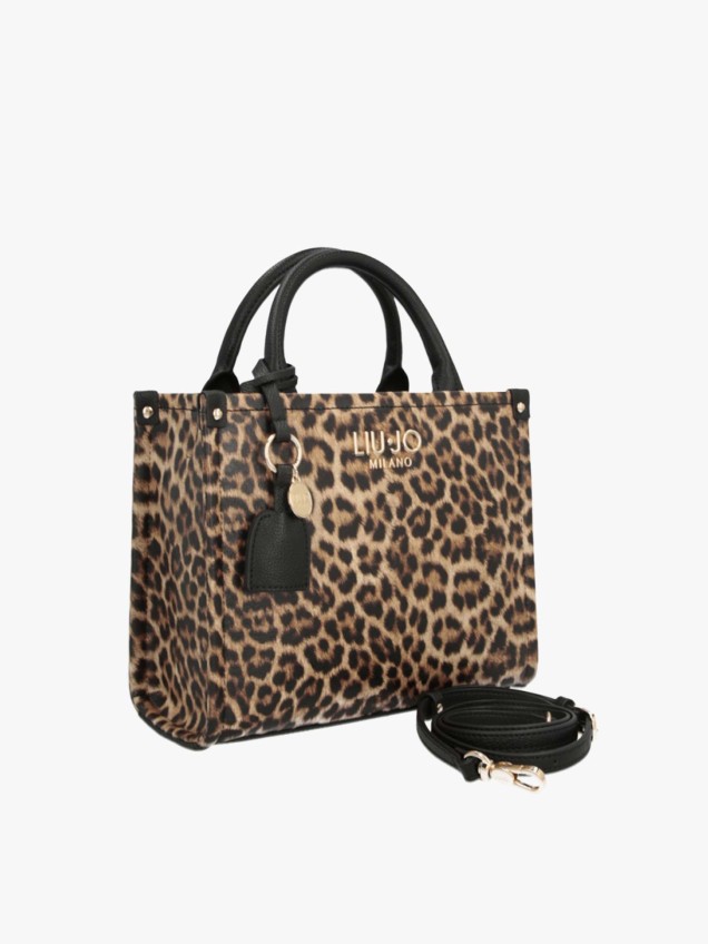 Mala de Mão com Padrão Leopardo