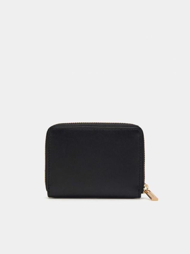 Porta-Moedas Retangular em Pele