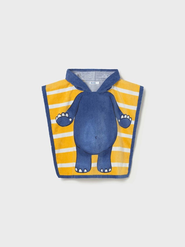 Toalha-Poncho com Capuz e Estampado