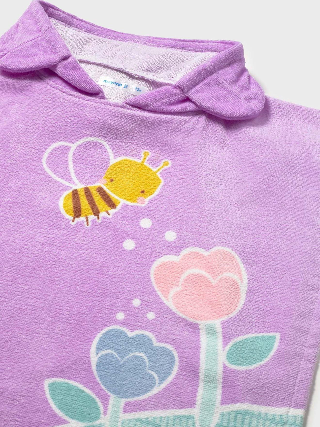 Toalha-Poncho com Capuz e Estampado