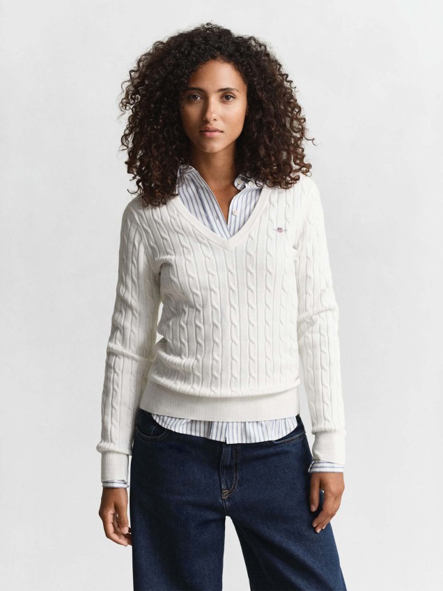 Camisola de Malha Entran�ada