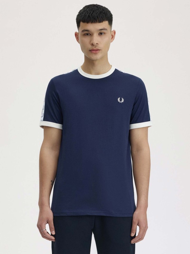 T-shirt com Fita Contrastante M4620