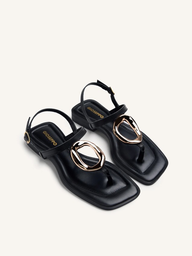 Sandálias Rasas Matuu em Pele