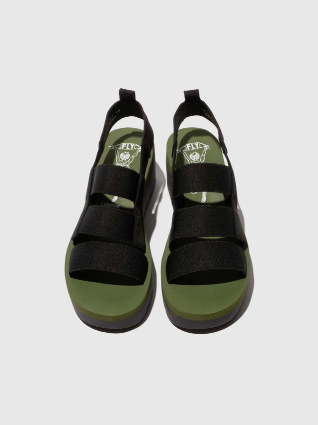 Sandálias de Plataforma Yere em Pele