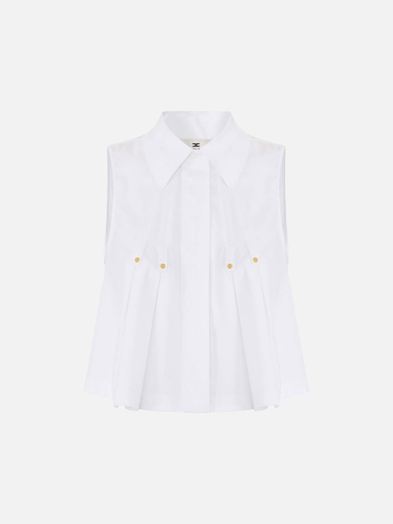Camisa Curta com Pregas