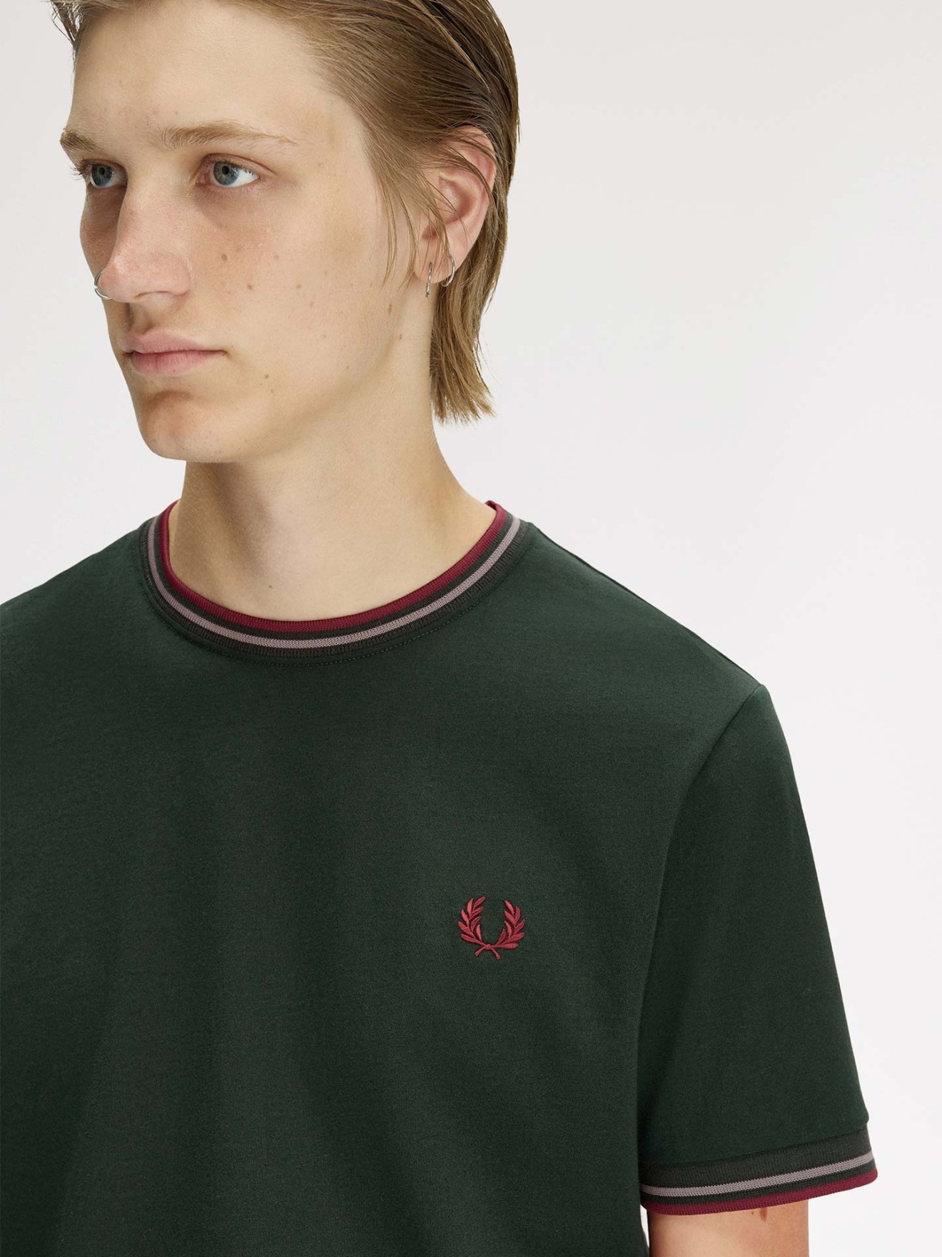 T-shirt com Riscas M1588V