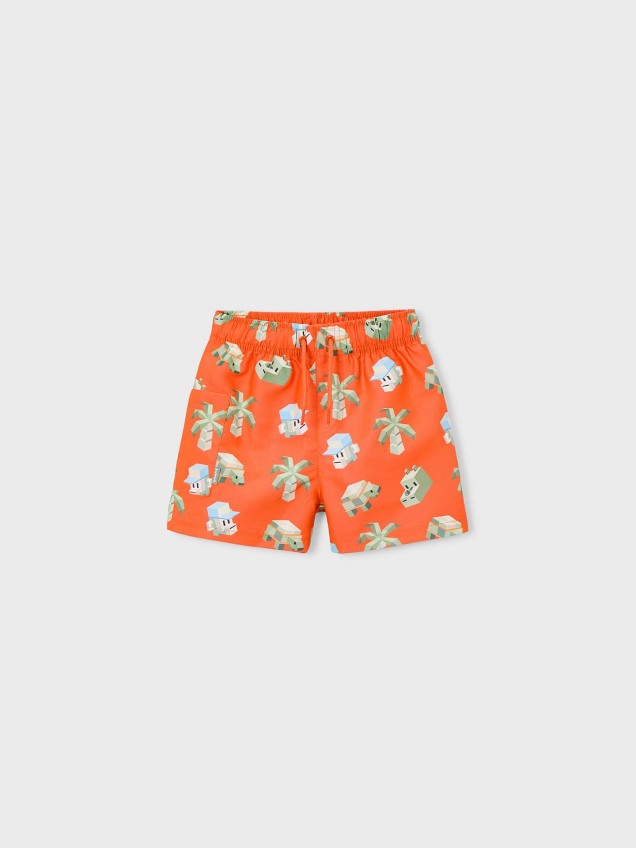 Calções de Banho com Estampado