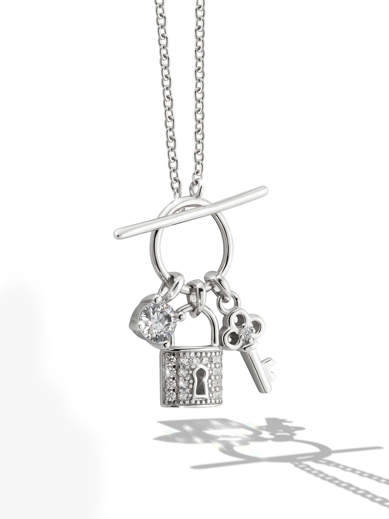 Colar Dia dos Namorados Chave & Cadeado