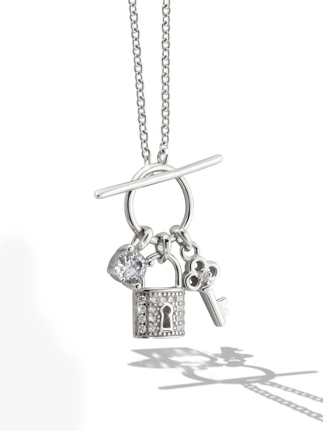 Colar Dia dos Namorados Chave & Cadeado