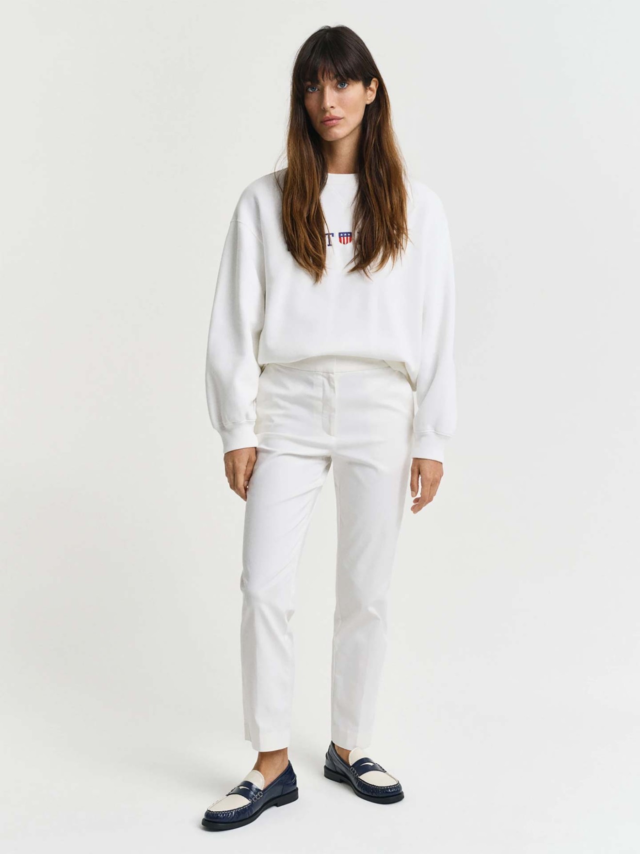 Calças Cropped Slim Fit
