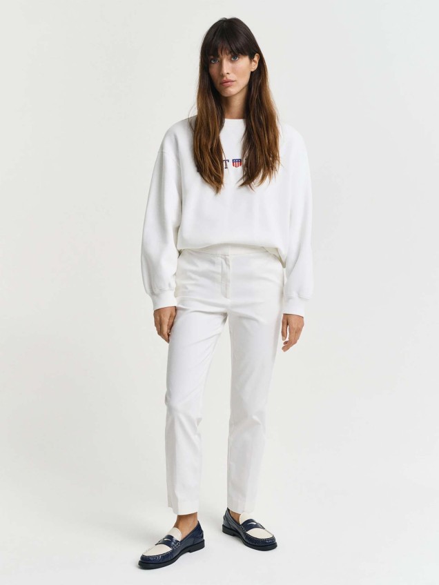 Calças Cropped Slim Fit