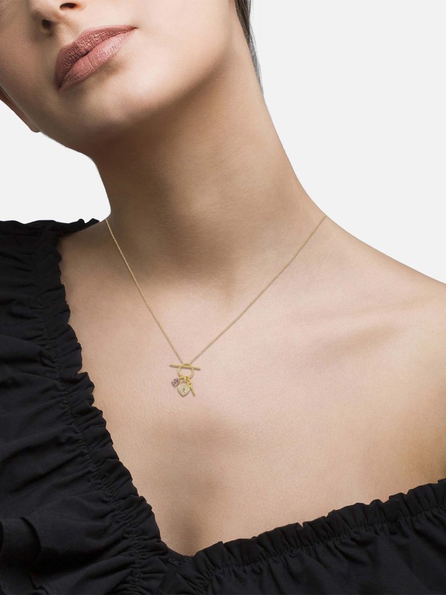 Colar Chave & Coração