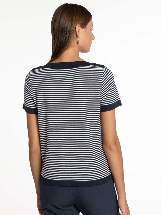 Camisola de Malha às Riscas