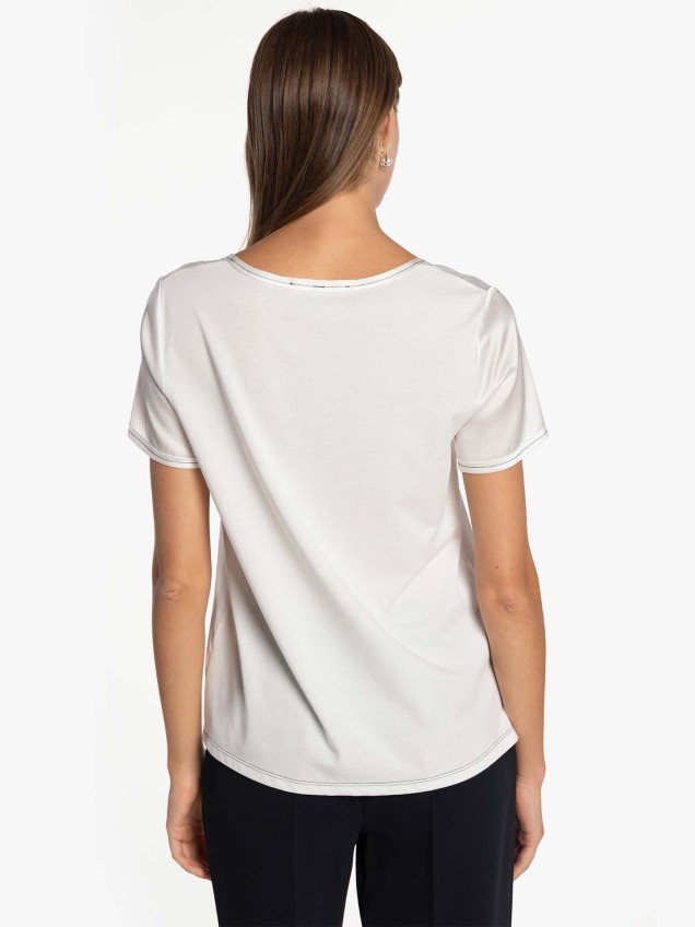 Top com Frente Acetinada