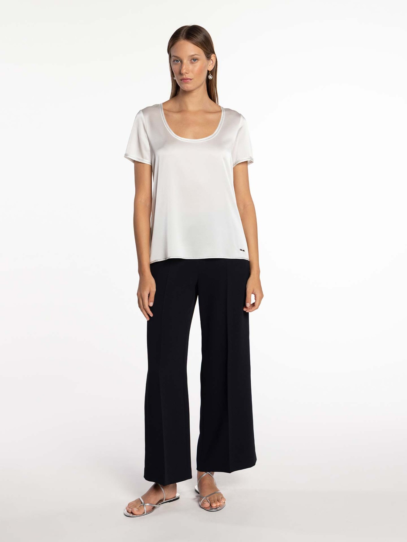 Top com Frente Acetinada
