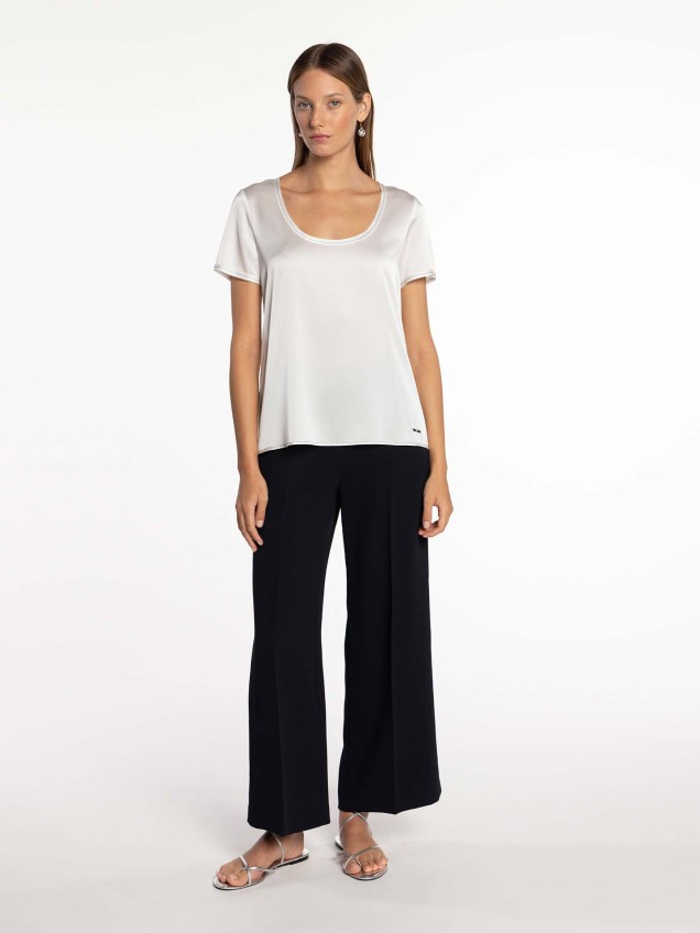 Top com Frente Acetinada