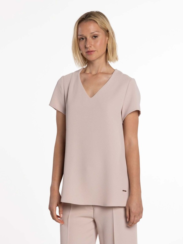 Blusa com Decote em V
