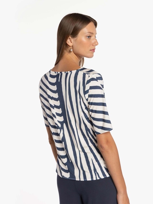 Túnica com Estampado Zebra