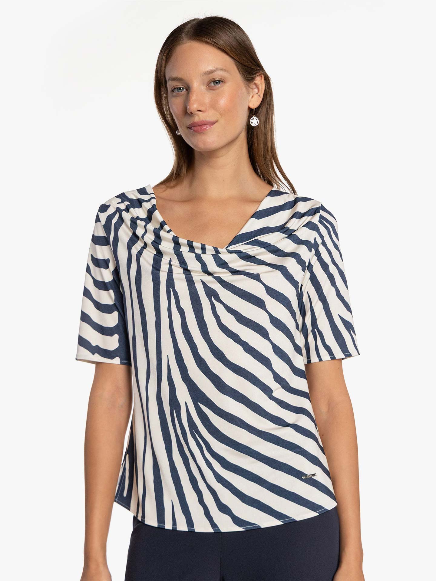 Túnica com Estampado Zebra