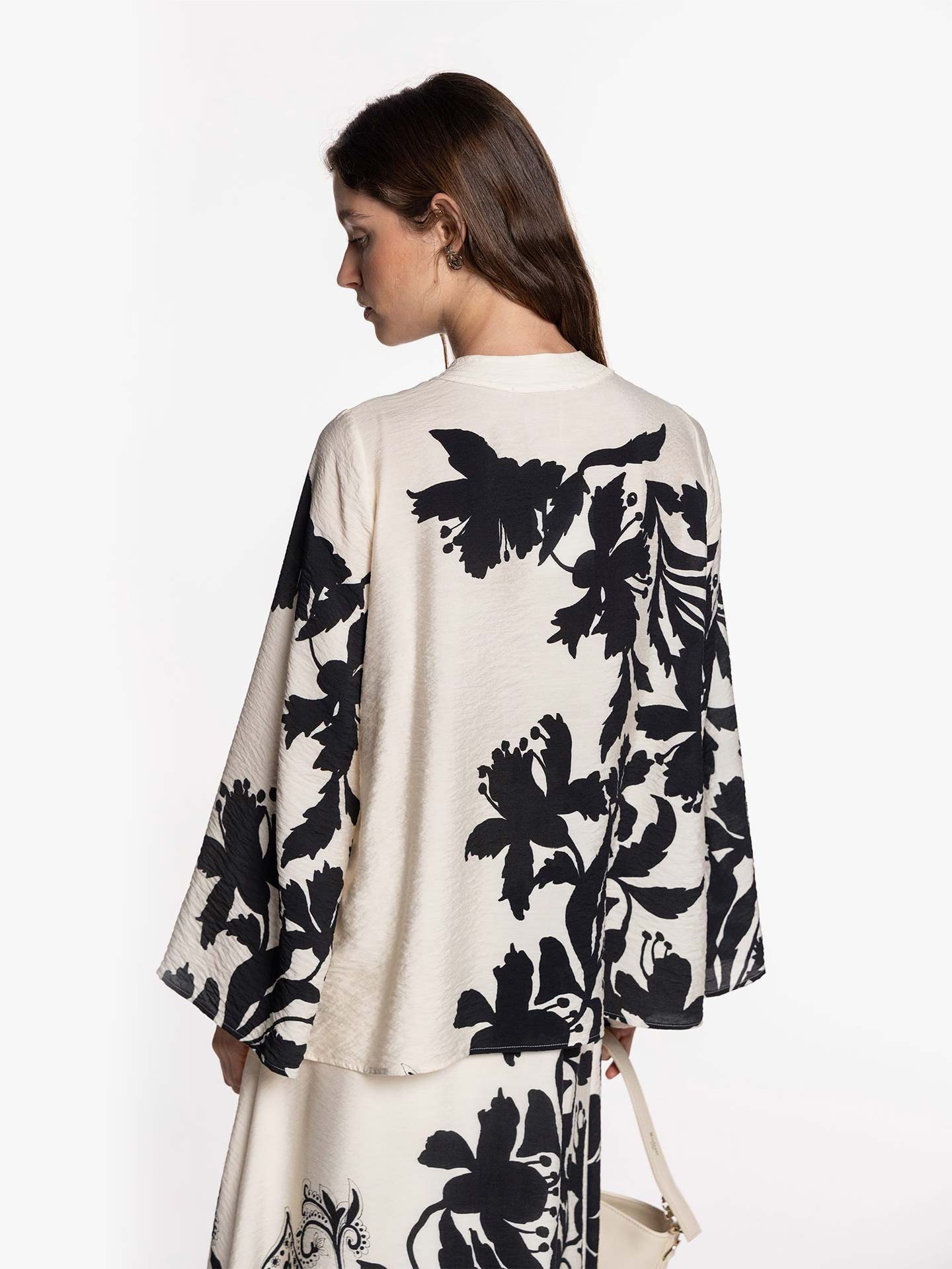 Túnica com Padrão Floral