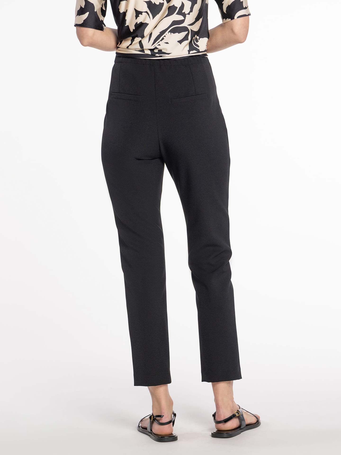 Calça Skinny Cropped de Sarja