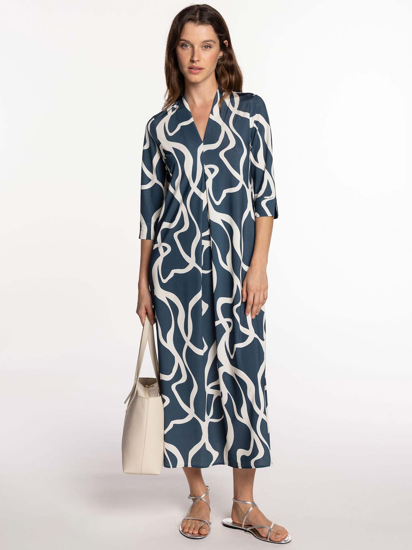 Vestido Comprido com Padrão