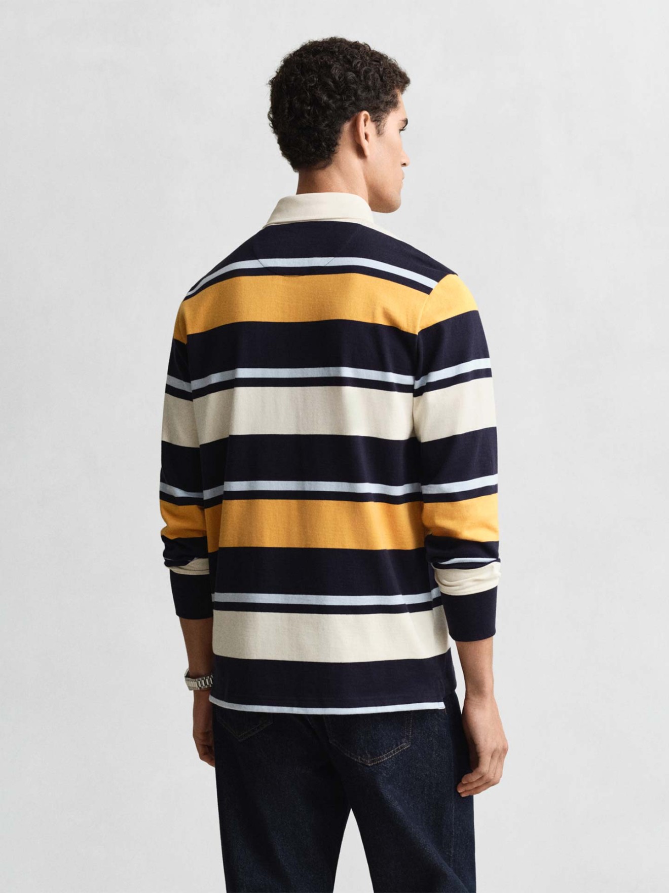 Polo de Manga às Riscas