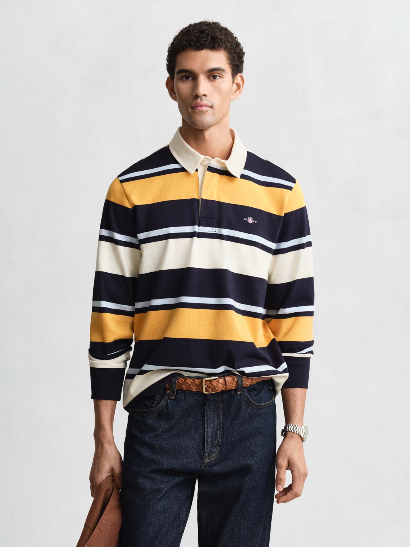 Polo de Manga às Riscas